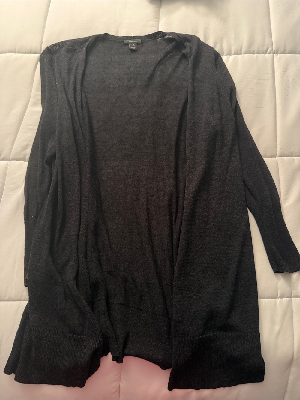 Halogen sheer open front cardigan
